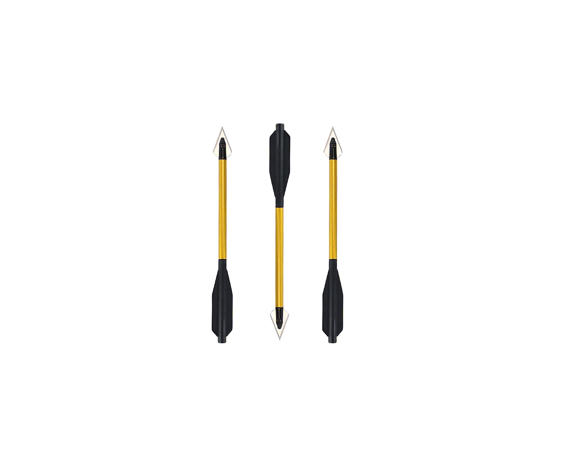 Kit com 3 Setas/Flecha de caça Alumínio para Besta / Balestra - Ponteira metal - 6,5" - Man Kung