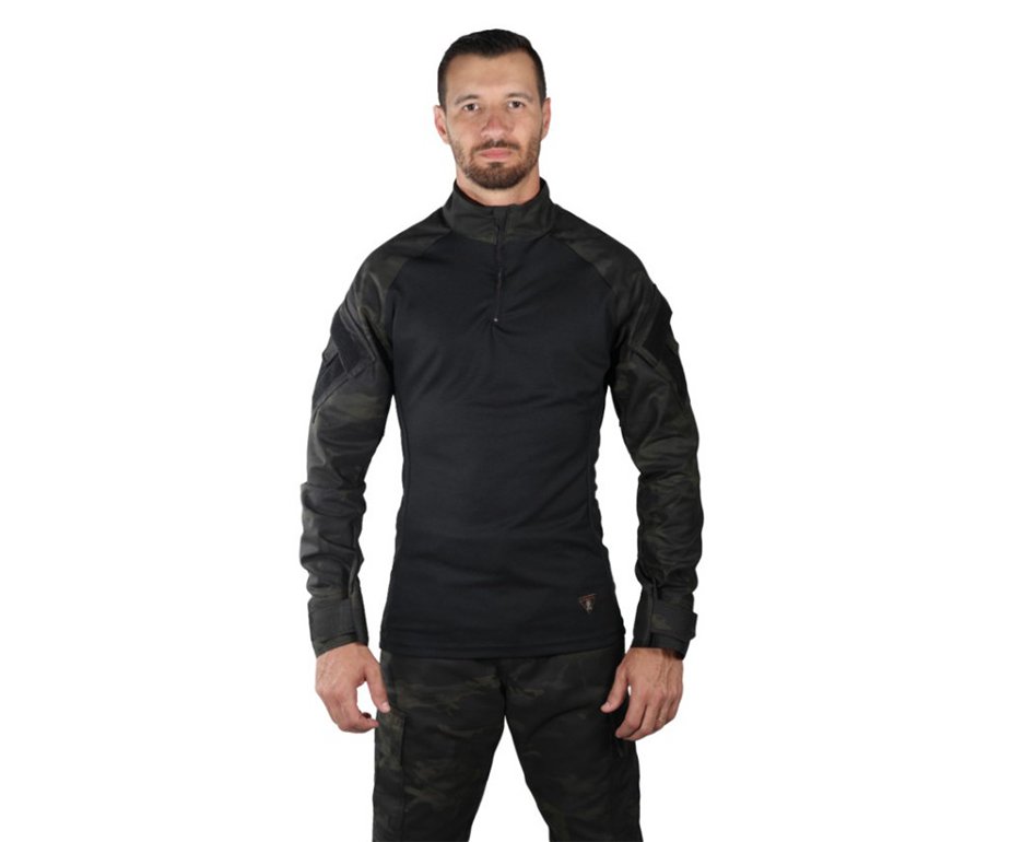 Camisa Combat Shirt Steel Multicam Black - Belica - P