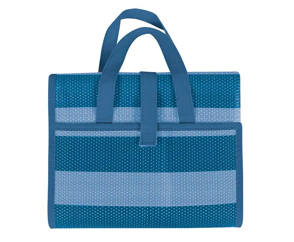 Esteira Praia Dobrável 90x180cm Azul - Mor