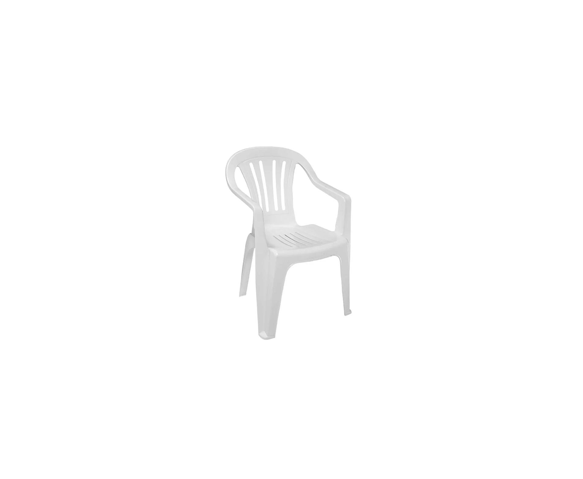 Cadeira Poltrona Plastica Reforçada Com Apoio De Braço - Mor