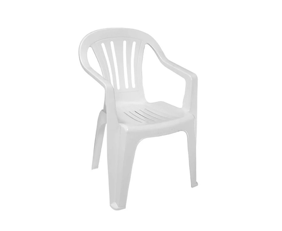 Cadeira Poltrona Plastica Reforçada Com Apoio De Braço - Mor