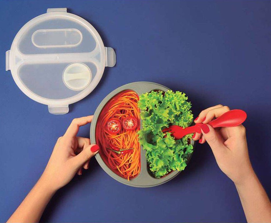 Marmita Retrátil Redonda Mor - Vermelha