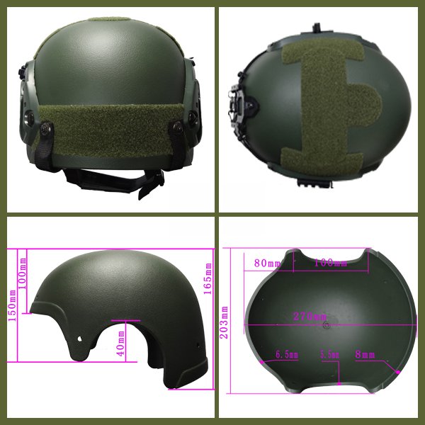 Capacete Tático Para Airsoft/paintball Mod Ibh X Olive Drab