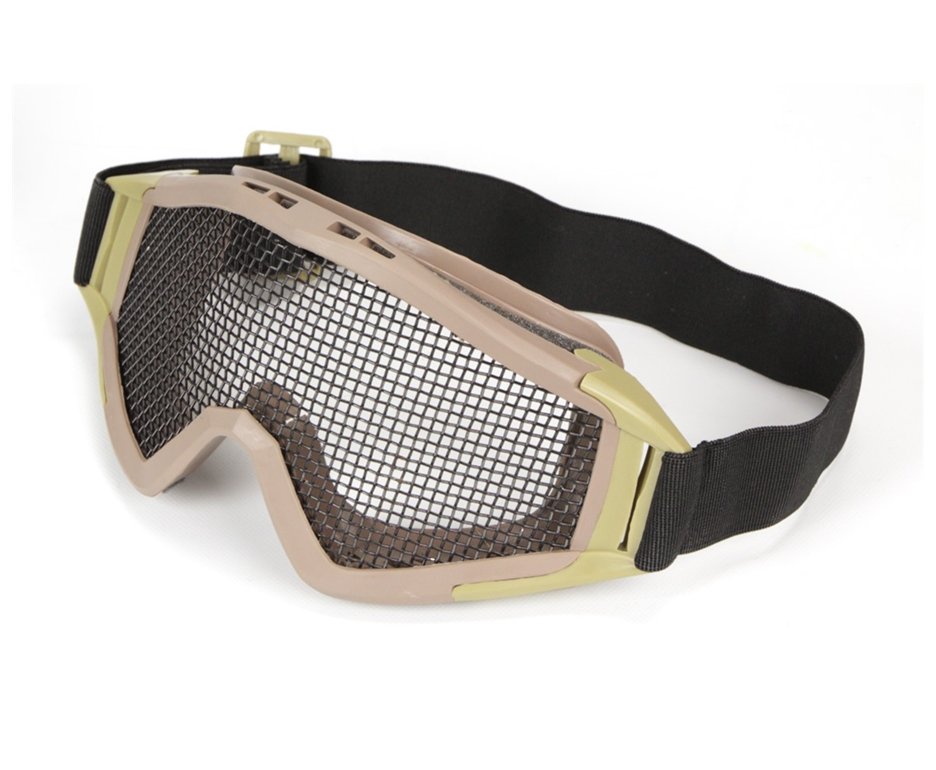 óculos De Proteção Para Airsoft Telado - Tan/desert