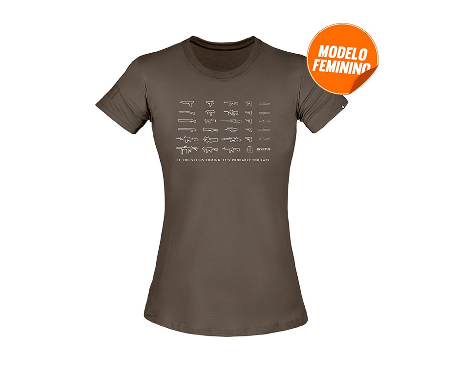 Camiseta T-shirt Invictus Concept Feminino Arsenal  - P