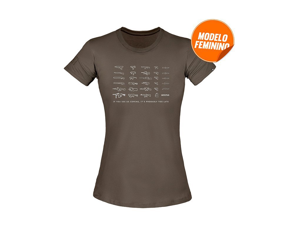 Camiseta T-shirt Invictus Concept Feminino Arsenal - P
