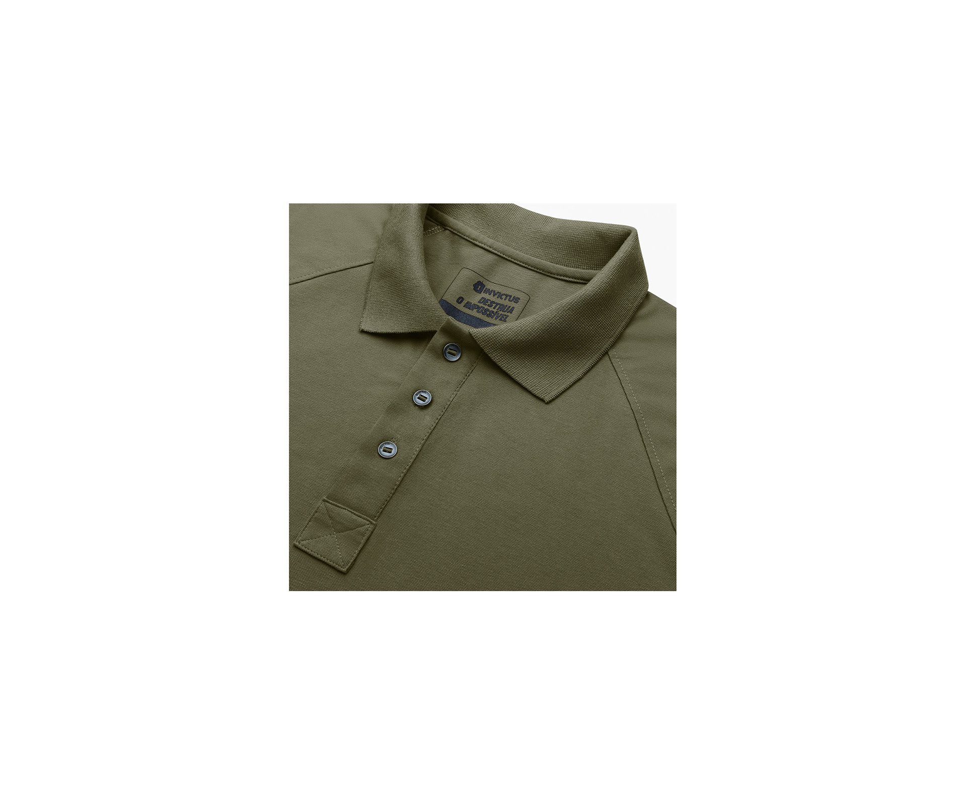 Camisa Control Polo Invictus Control Verde Oliva - P