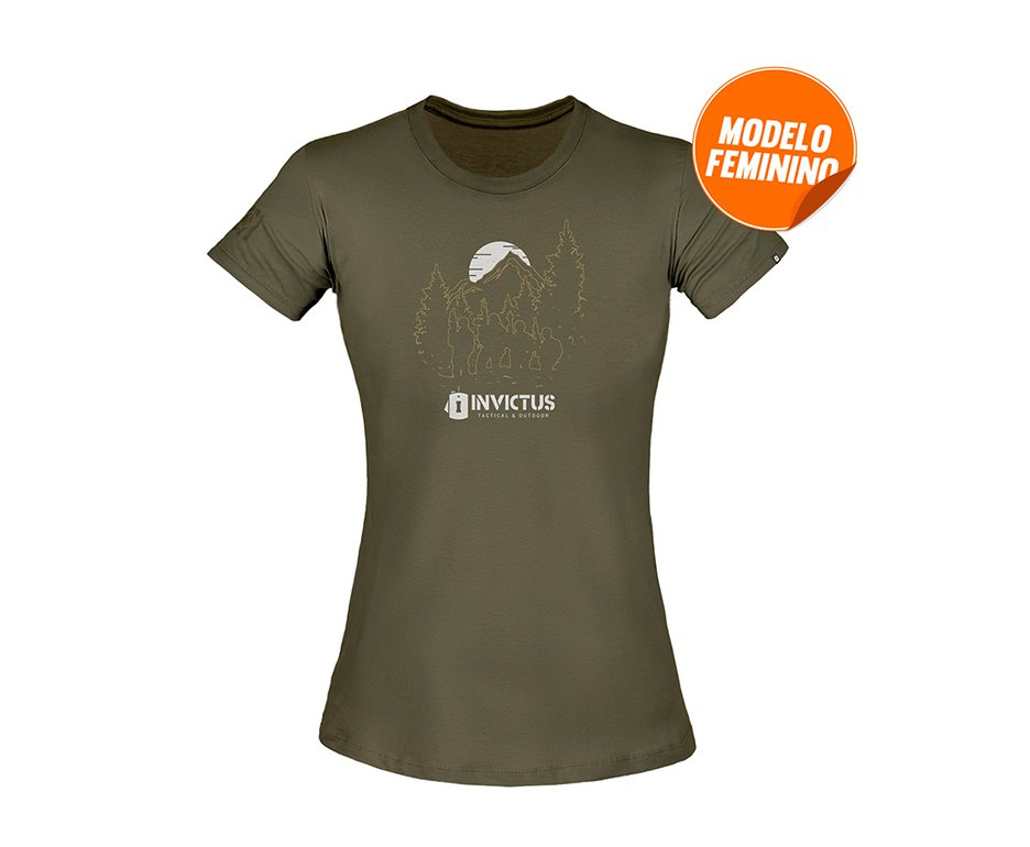 Camiseta T-shirt Invictus Concept Feminina Troop - PP