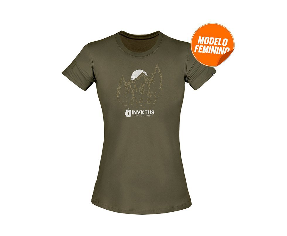 Camiseta T-shirt Invictus Concept Feminina Troop - PP