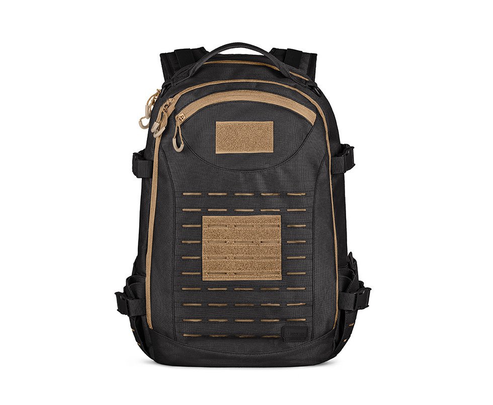 Mochila Invictus Rusher Preto-coyote 2.0