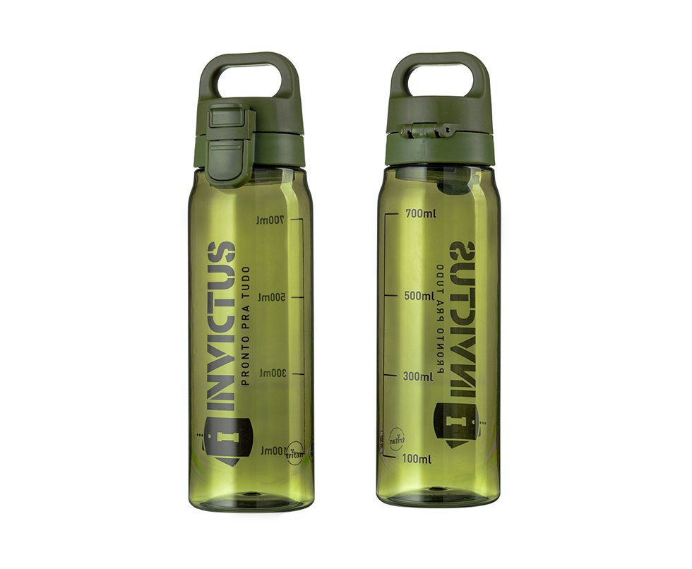 Garrafa Squeeze Invictus Atomic Em Trita Verde 830ml