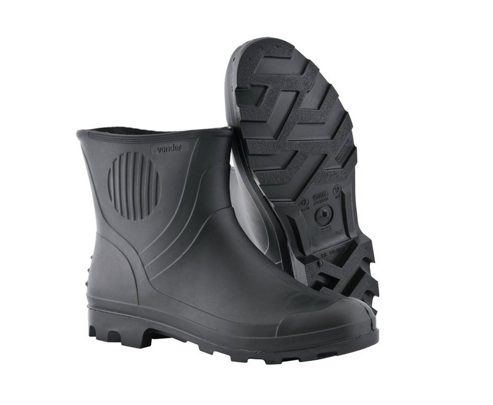 Bota De Pvc Preta, Cano 3/4, C/ Forro - Vonder - 42