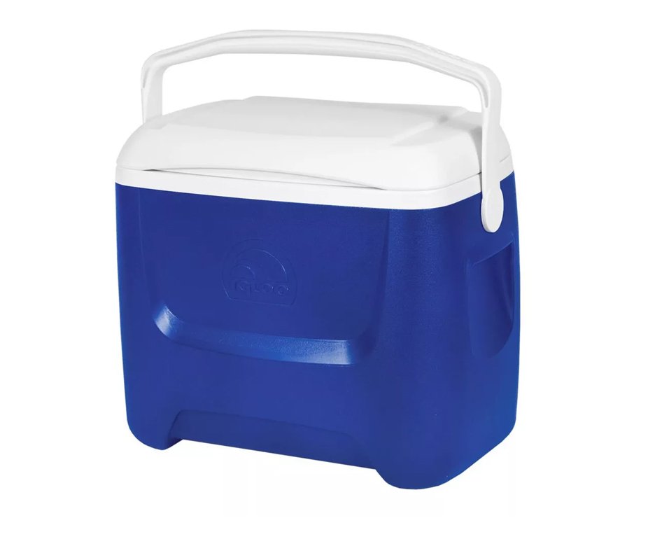 Caixa Termica Cooler Igloo Usa 28qt 26,5l Azul Com Alça Transporte