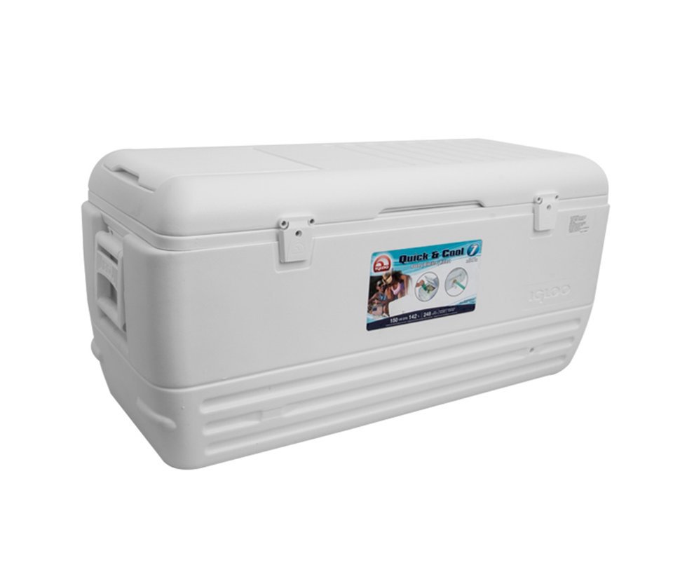 Caixa Térmica Mariner Igloo Usa 150qt 142l Quick E Cool Branca