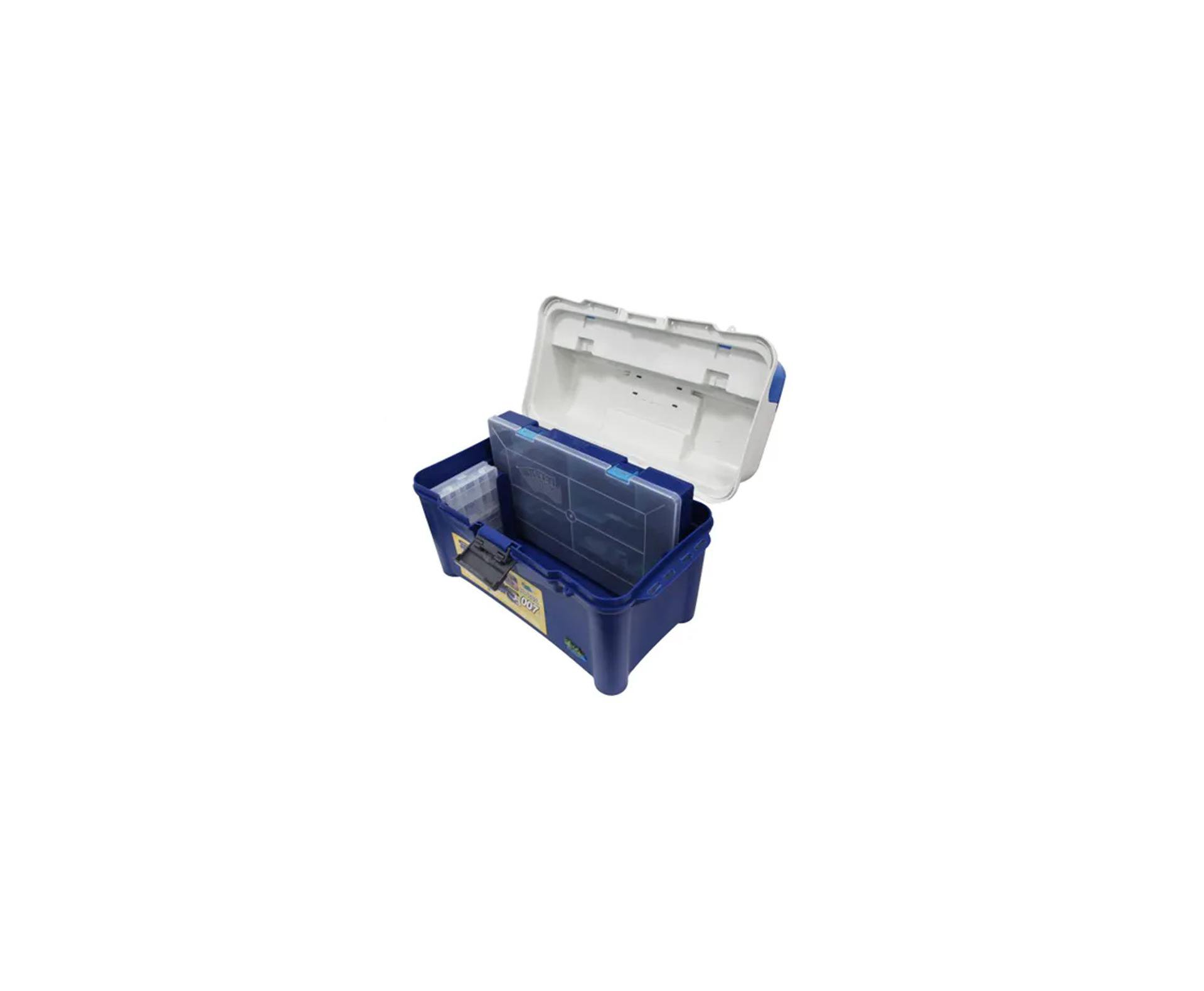 Maleta Para Pesca Pb 007 Azul Com 3 Estojos Pesca Brasil