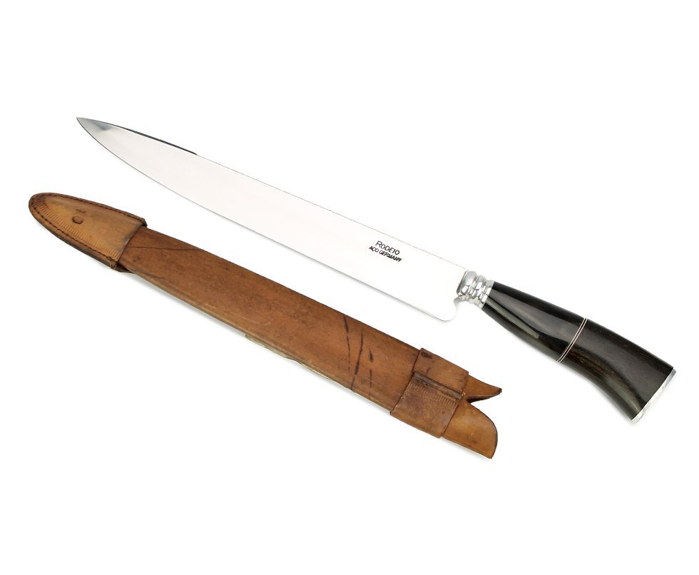 Faca Campeira 10" Cabo Madeira/chifre - Rodeio