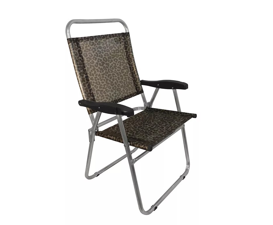 Cadeira Praia Em Aluminio Zaka Cancun Plus Colors Onça