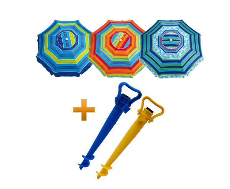 Guarda - Sol Alumínio Articulado 2,40m Cores Variadas - Mor + Saca Areia