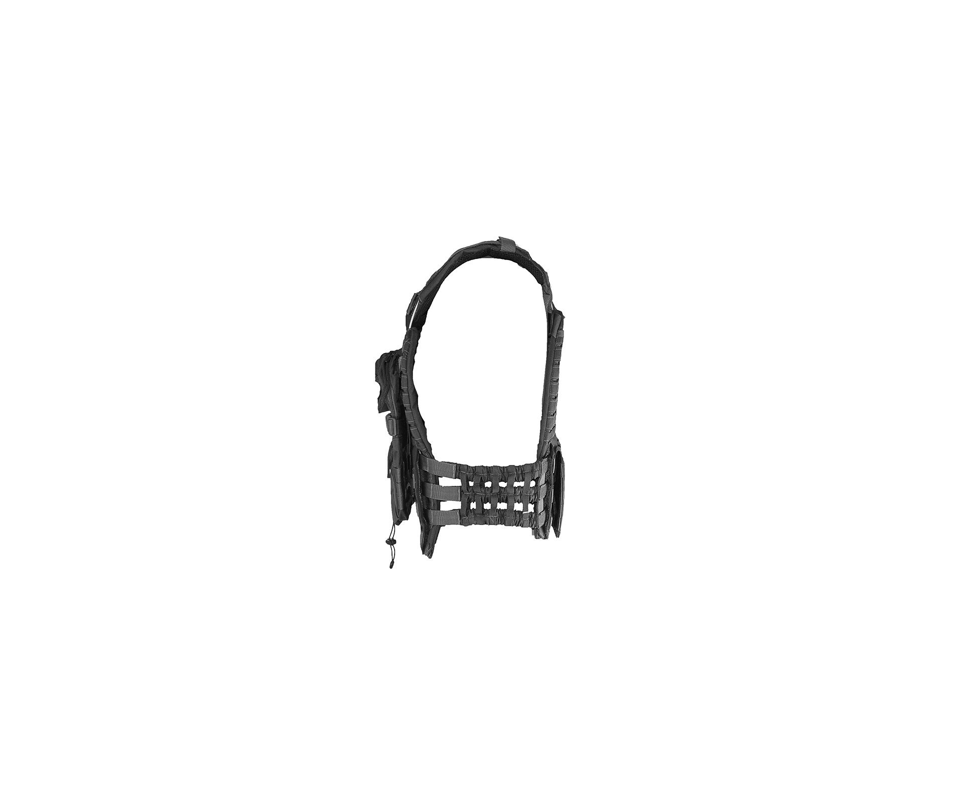 Colete Tático Hercules Plate Carrier Preto + Acessorio Mdc