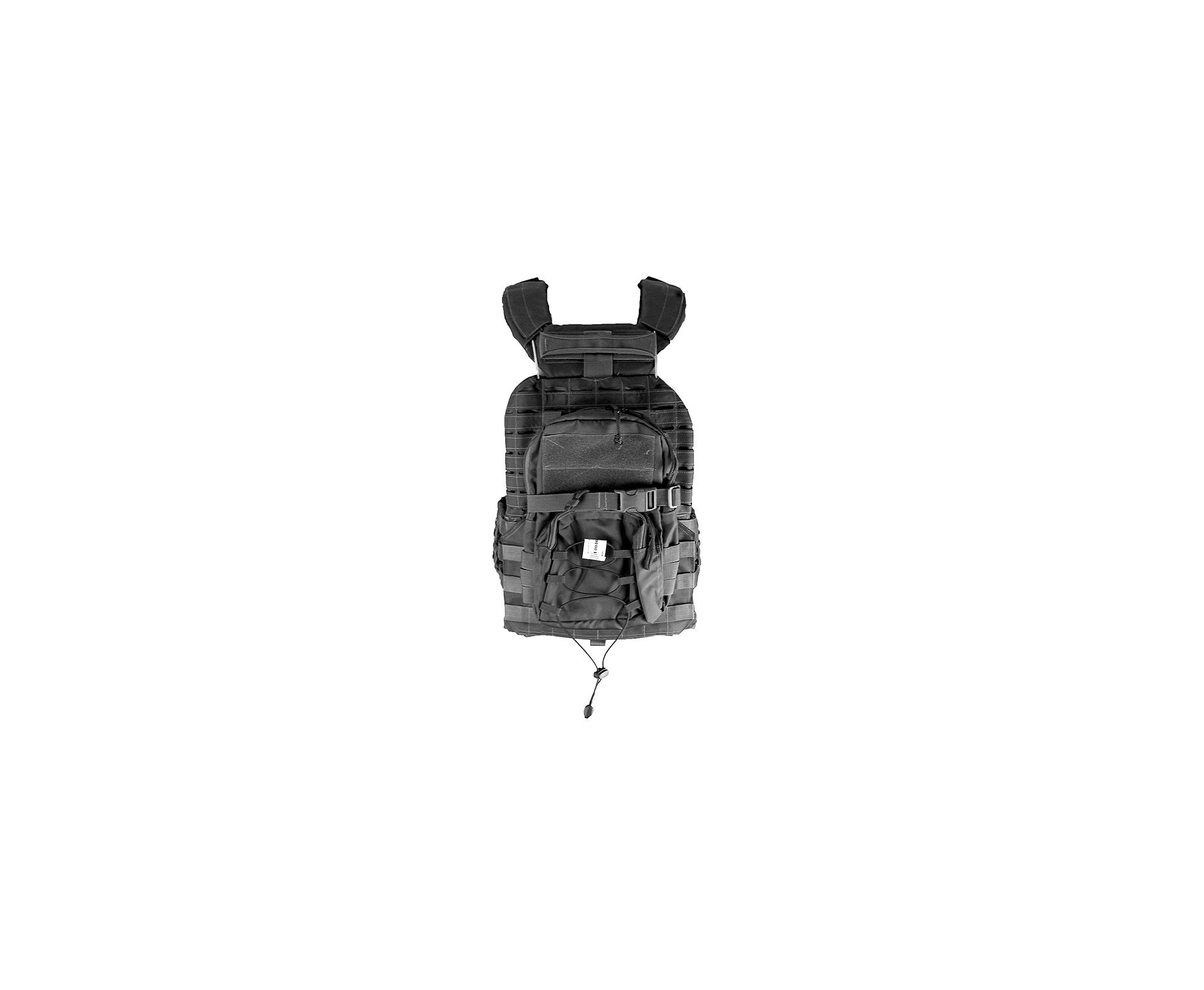 Colete Tático Hercules Plate Carrier Preto + Acessorio Mdc
