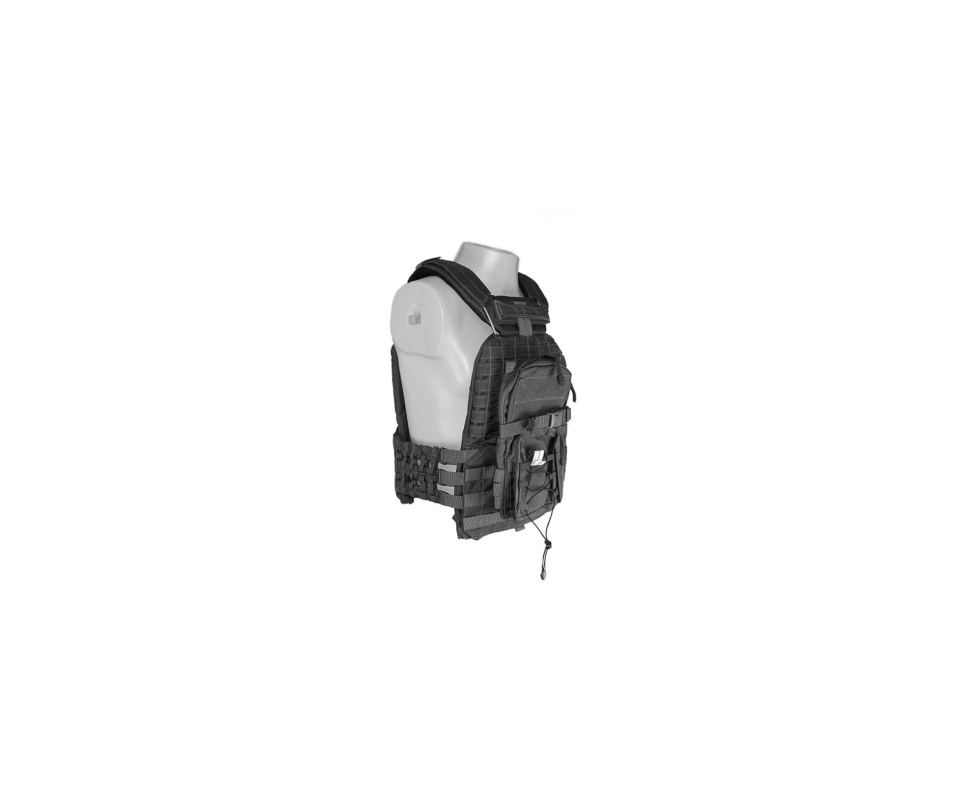 Colete Tático Hercules Plate Carrier Preto + Acessorio Mdc