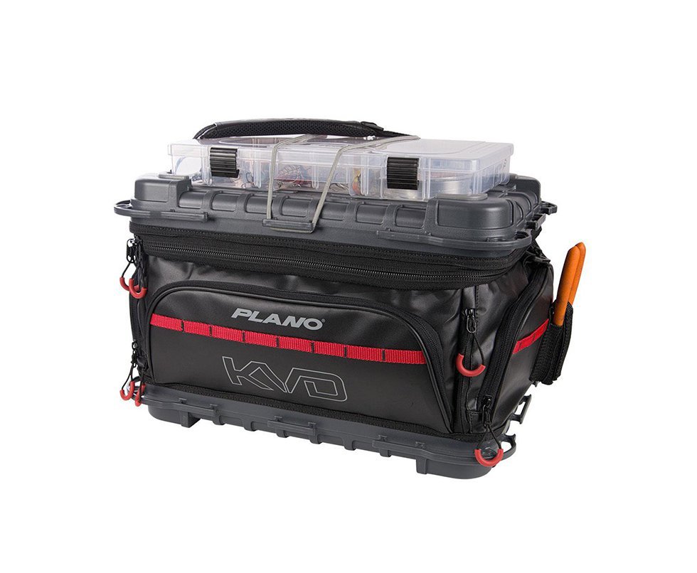 Bolsa Caixa De Pesca Plano 37700 Impermeável Com 4 Estojos