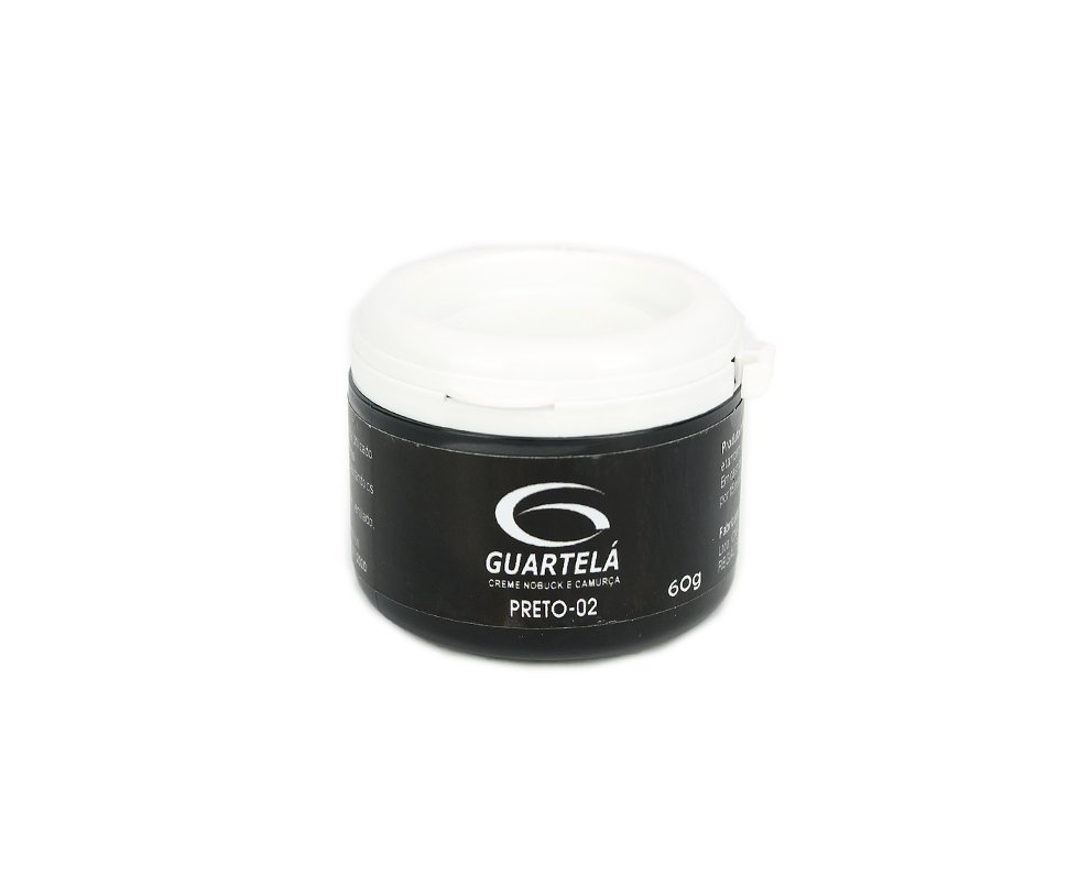 Mousse Creme Preto Hidratação De Couro Para Botas E Coturnos Guartela Preto 60g