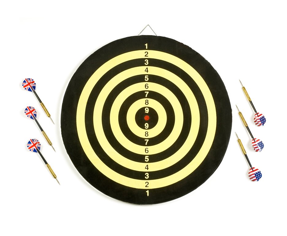 Jogo De Dardos Com Alvo E 06 Dardos - Rossi