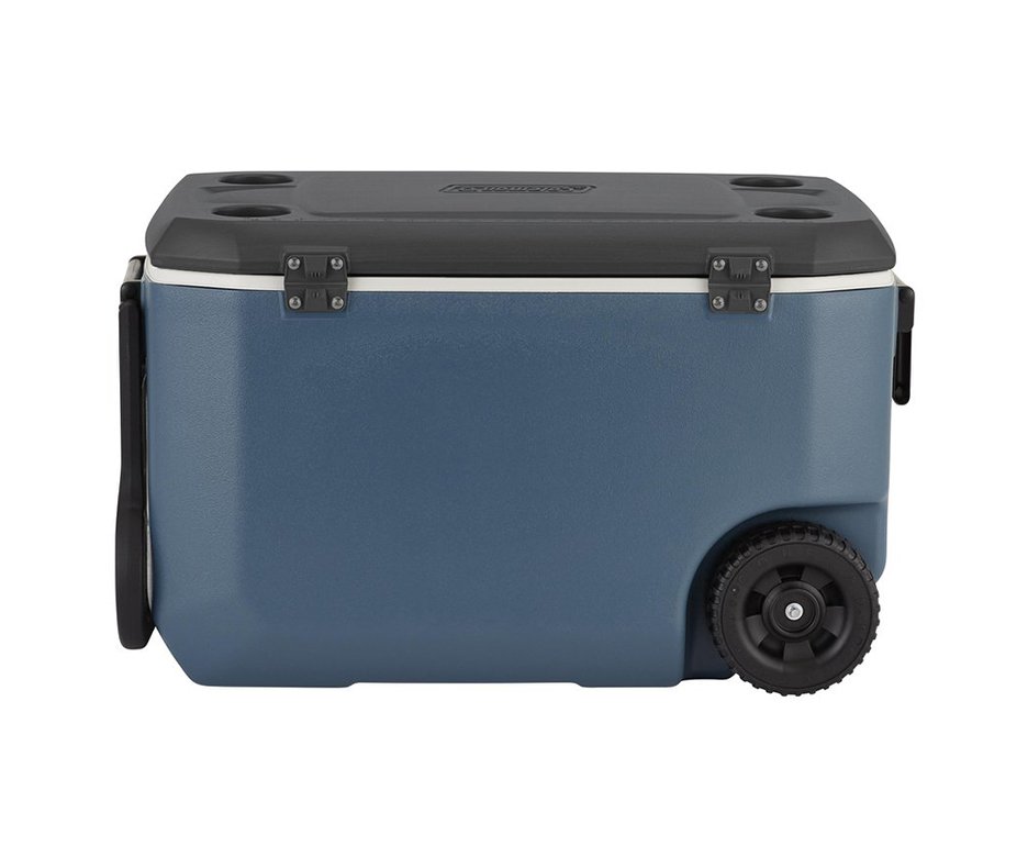 Caixa Térmica Coleman 62qt/58l Xtreme 5 Wheeled Cooler Azul Com Rodas