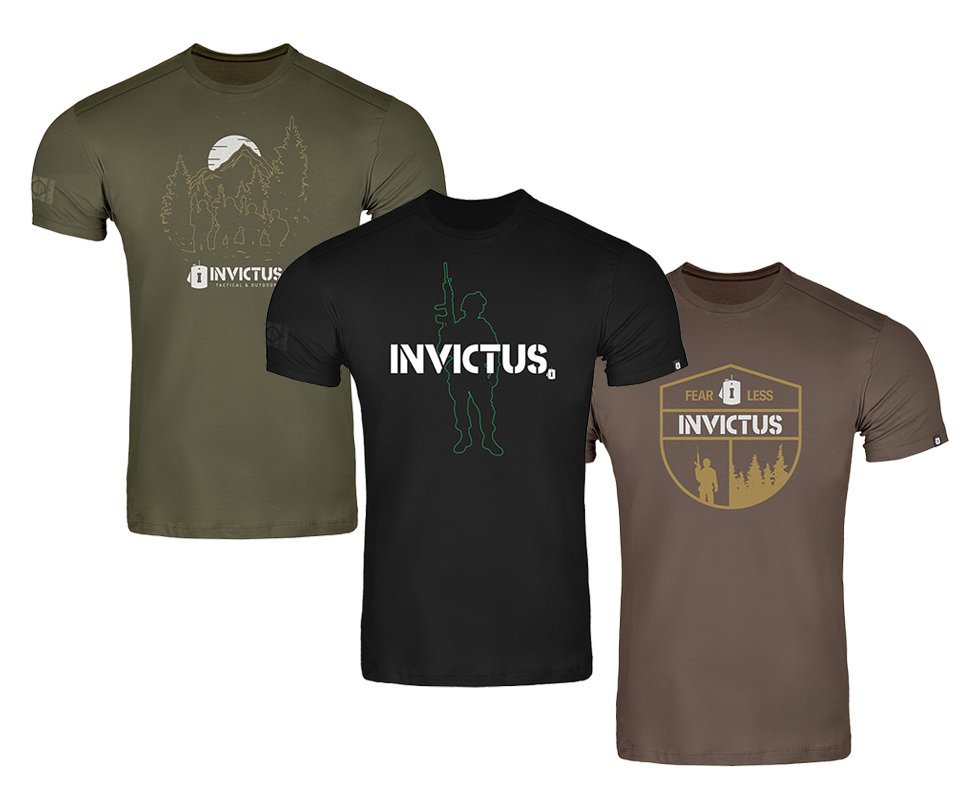 Kit Com 03 Camisetas Concept Masculina Invictus - Tamanho M
