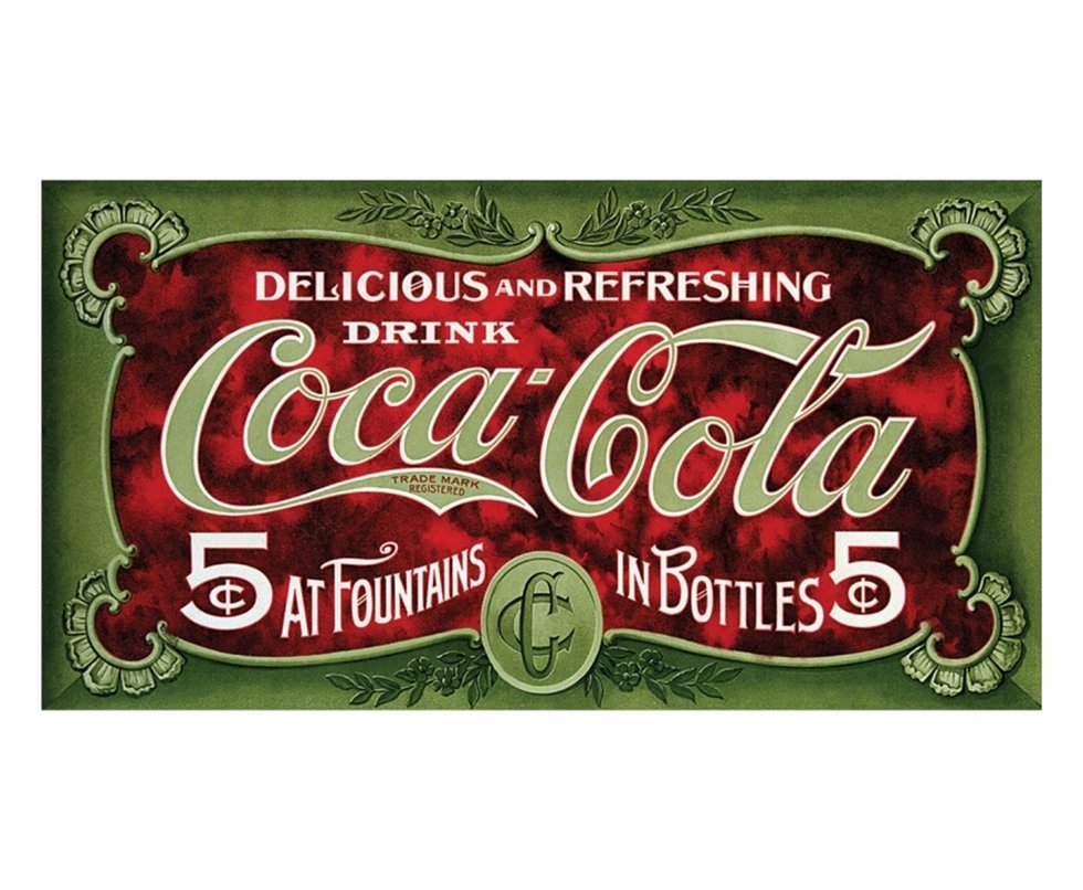 Placa Metálica Decorativa Coke 5 Dollars - Rossi