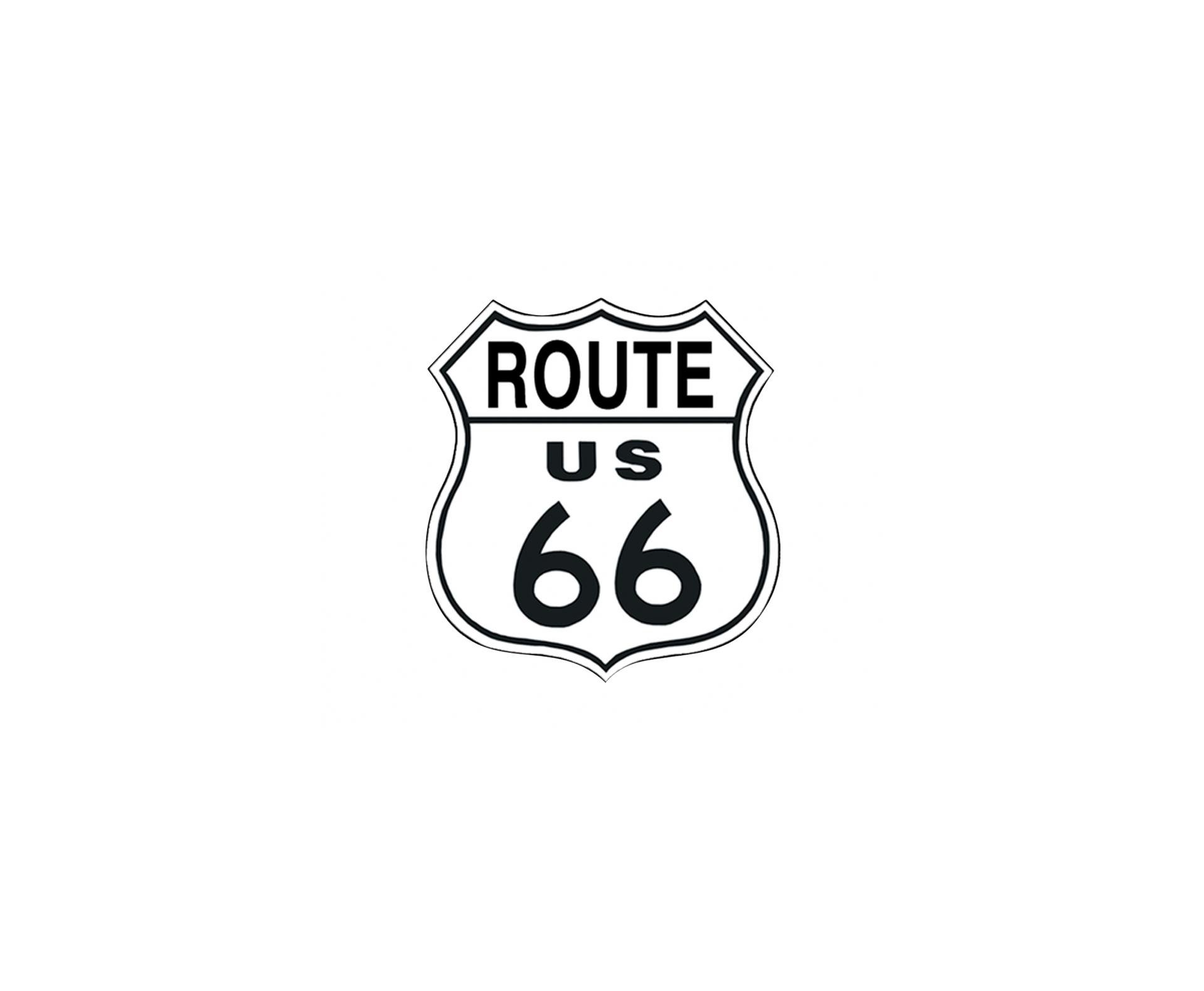 Placa Metálica Decorativa Us Route 66 - Rossi