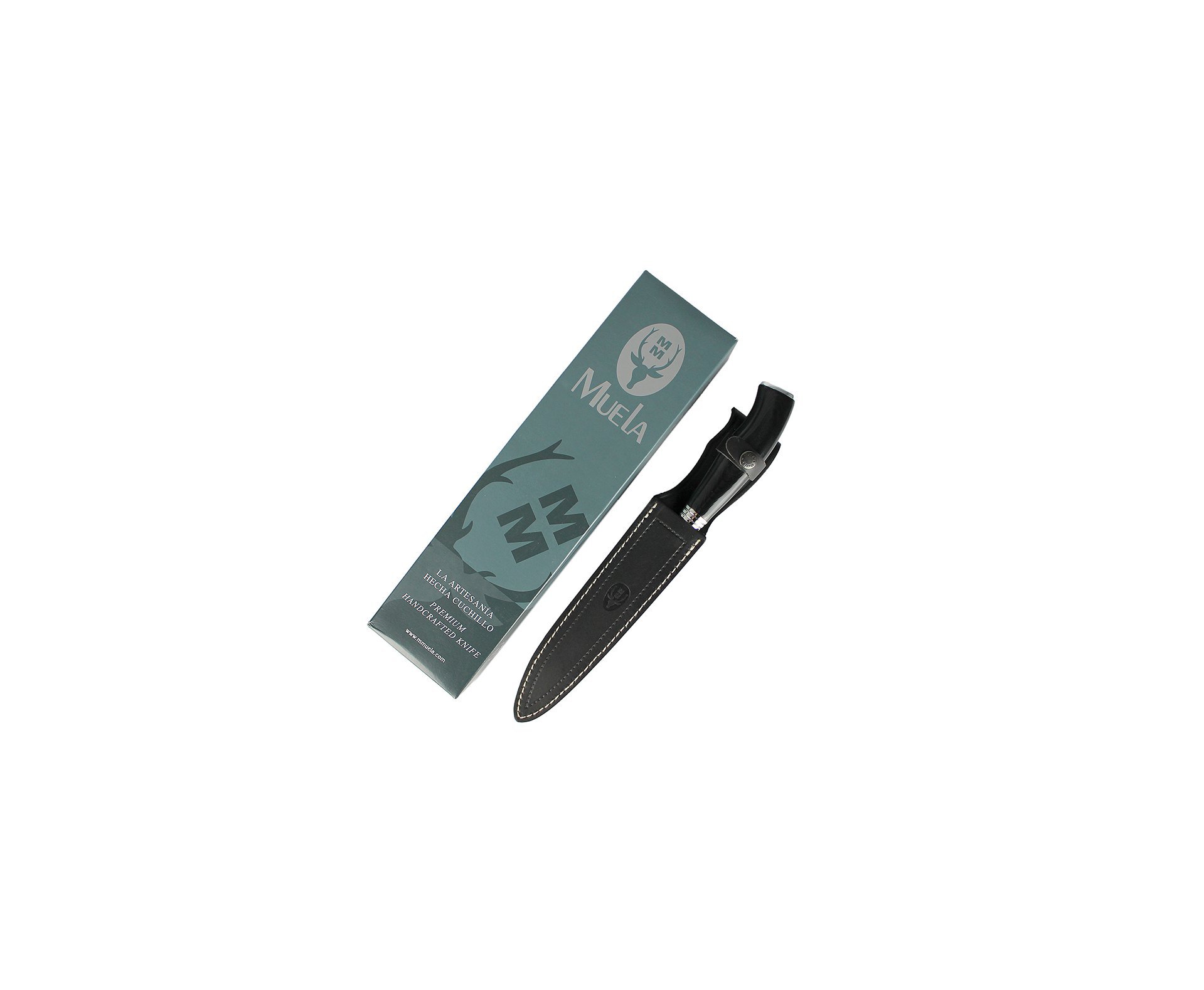 Faca Muela Gaucho 20m Aço X50crmov15 + Bainha Couro - Espanhola