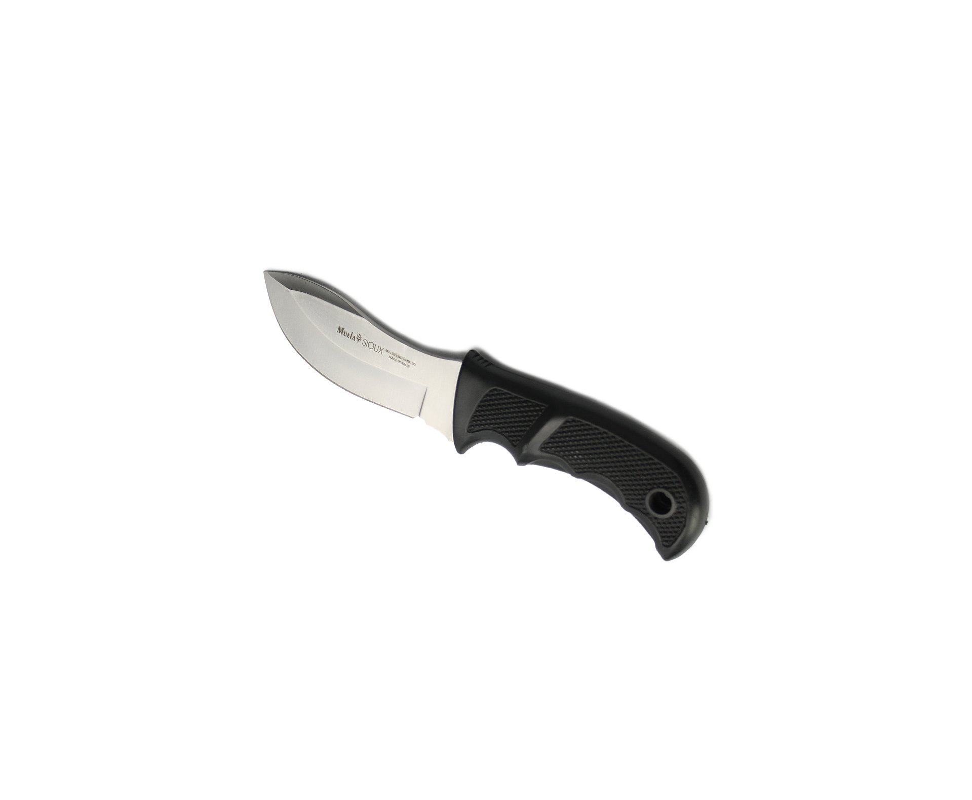 Faca Muela Sioux 10g Skinner Coureadeira + Bainha Couro - Espanhola