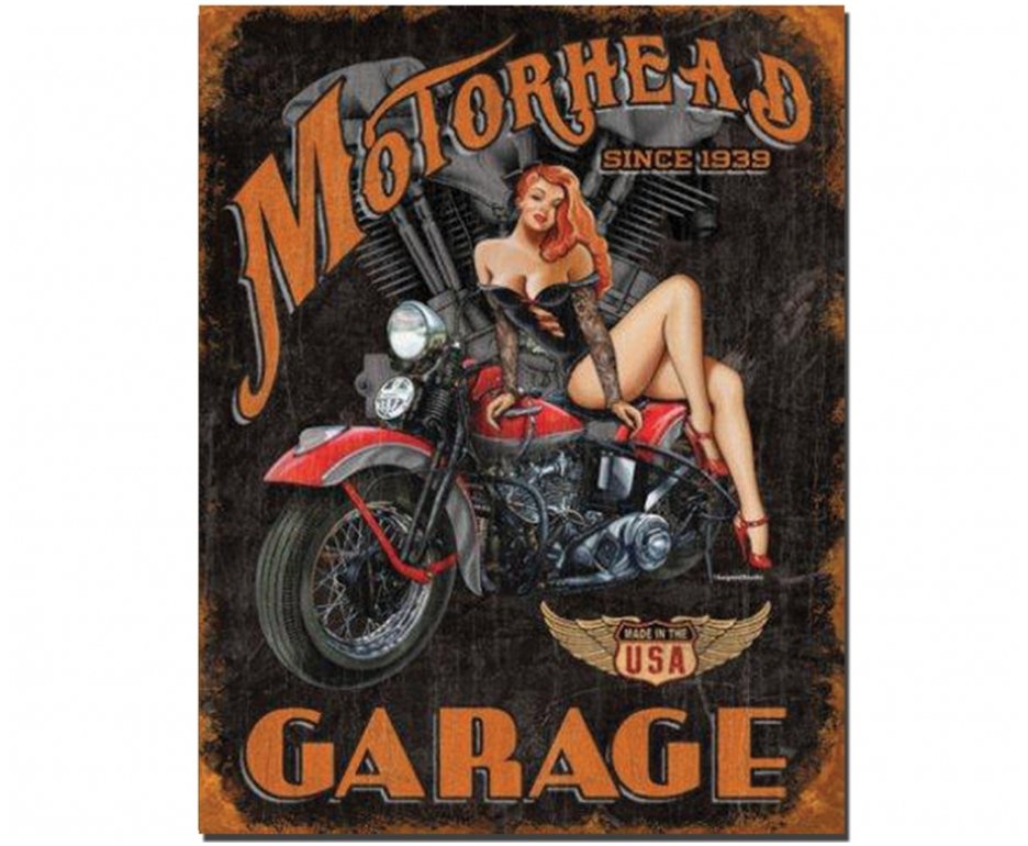 Placa Metálica Decorativa Legends Motor - Rossi