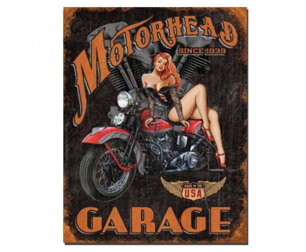 Placa Metálica Decorativa Legends Motor - Rossi