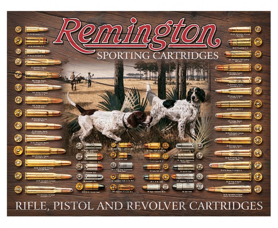 Placa Metálica Decorativa Remington Sporting -rossi