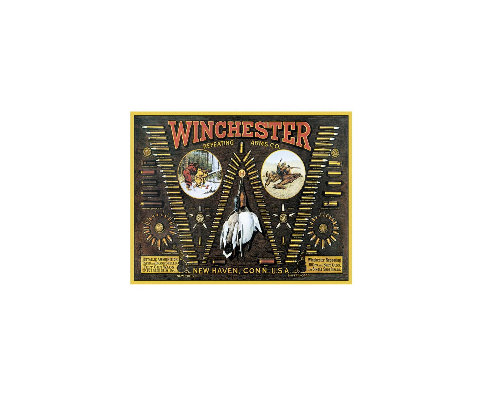 Placa Metálica Decorativa Winchester Bullet - Rossi