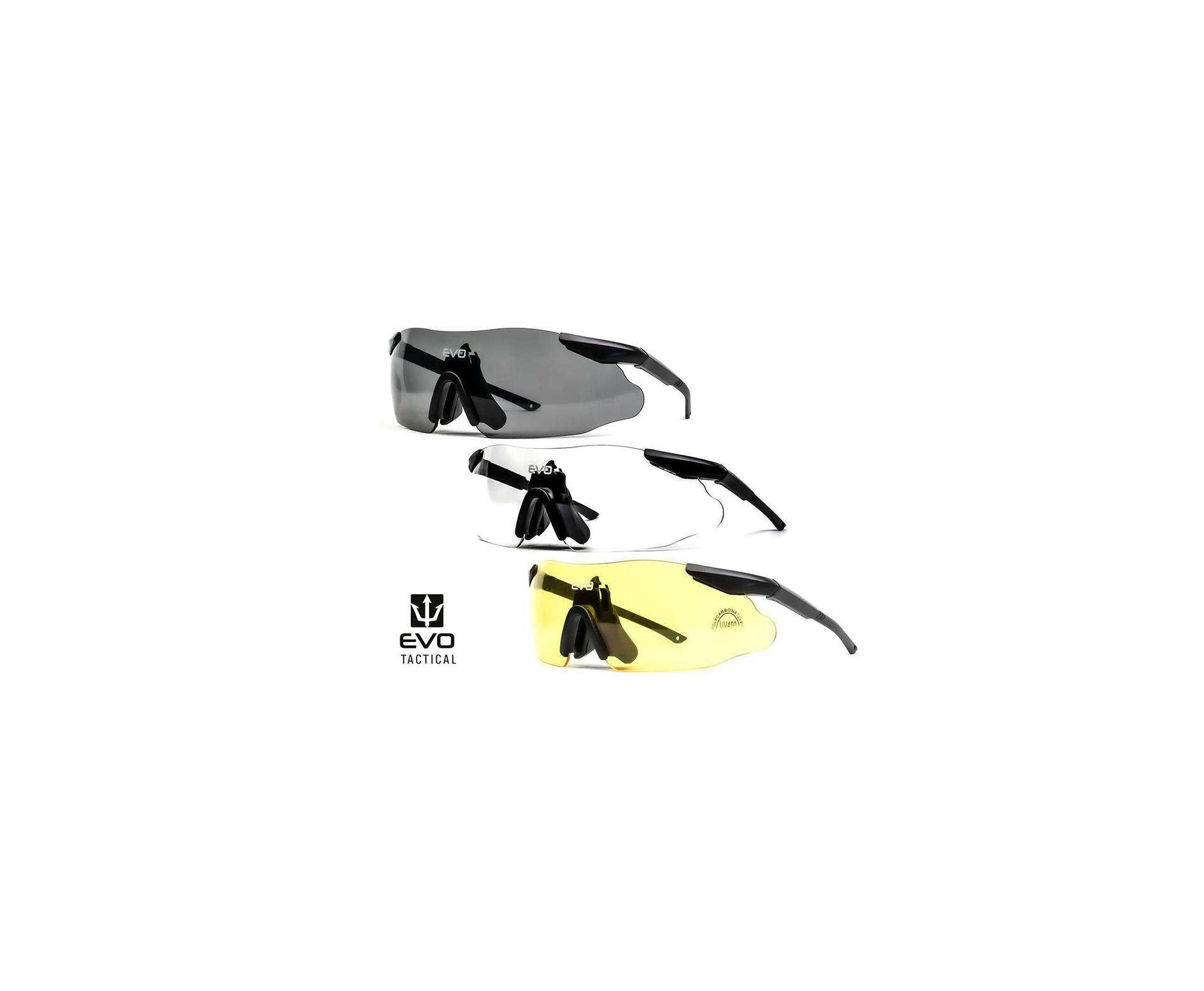óculos De Proteção Tático Instant Preto Evo - G010bk