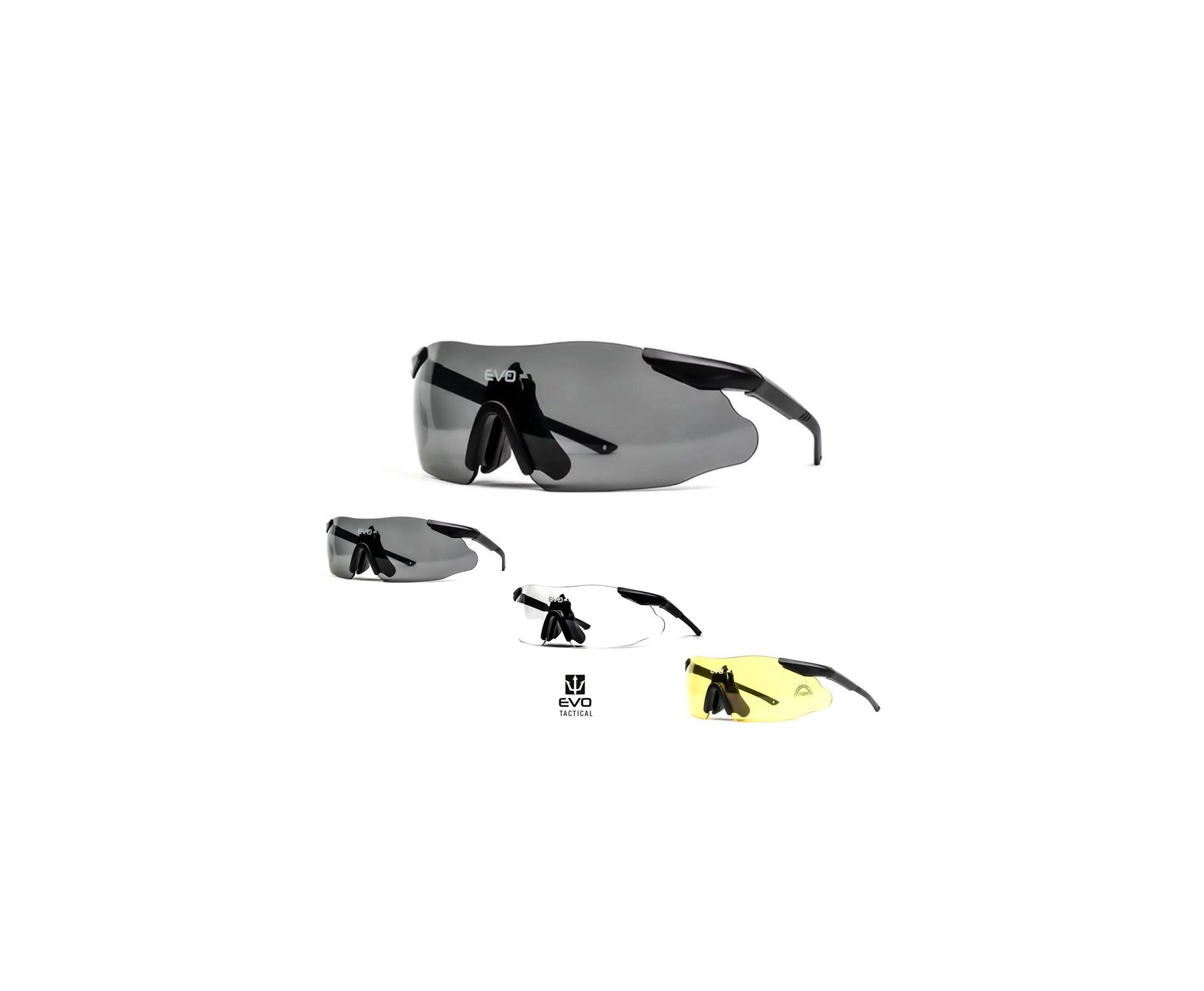 óculos De Proteção Tático Instant Preto Evo - G010bk