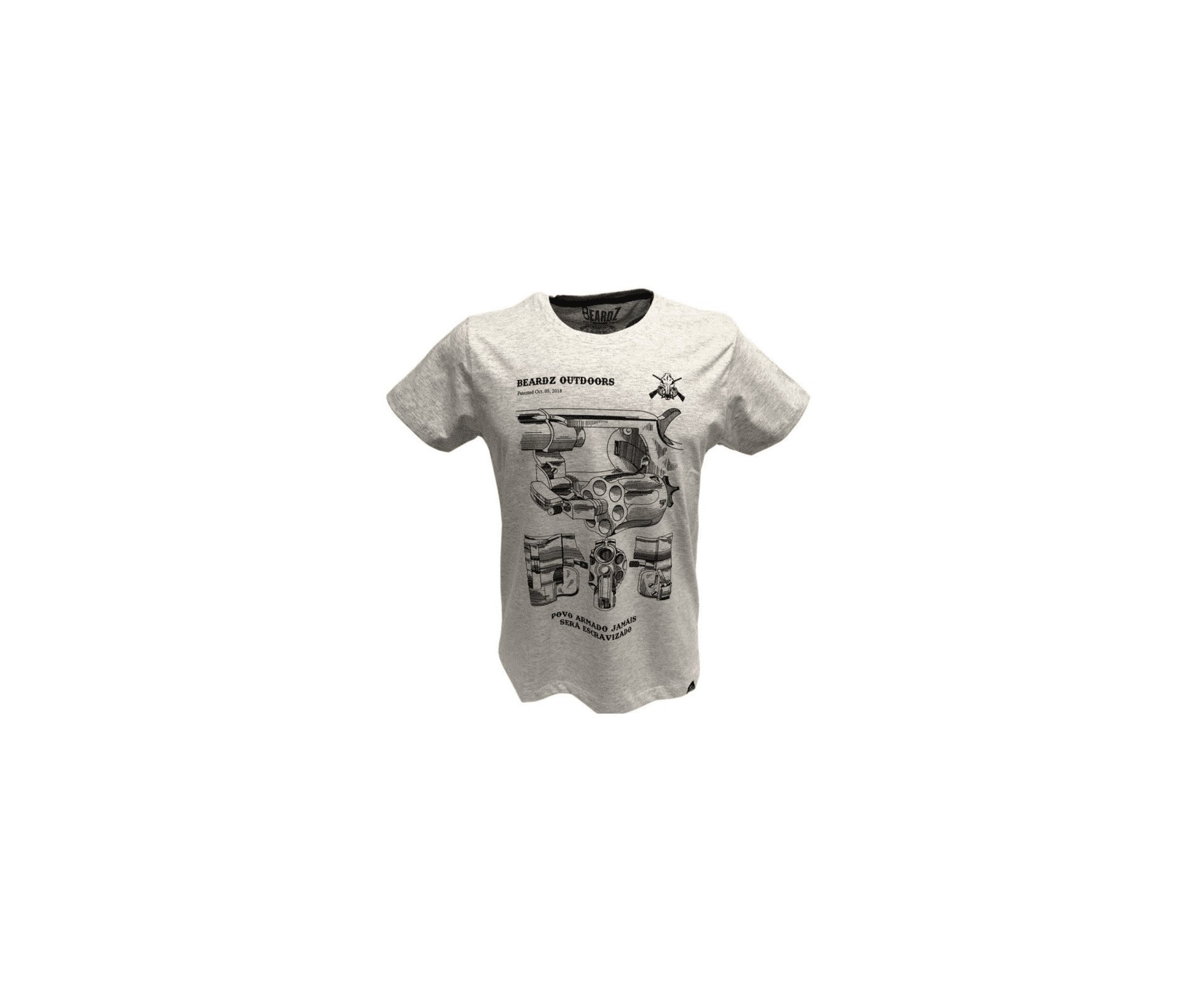 Camiseta Beardz Masculina Revólver Ts29 - P
