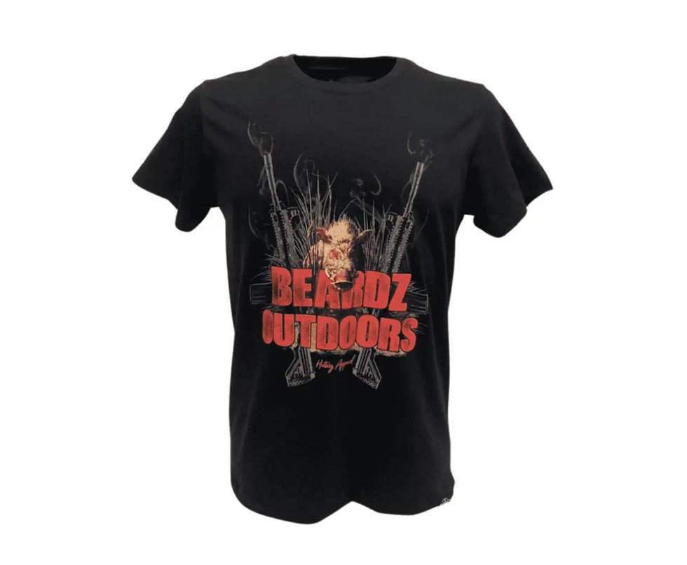 Camiseta Beardz Masculina Javali Hog Hunters Ts32 - P