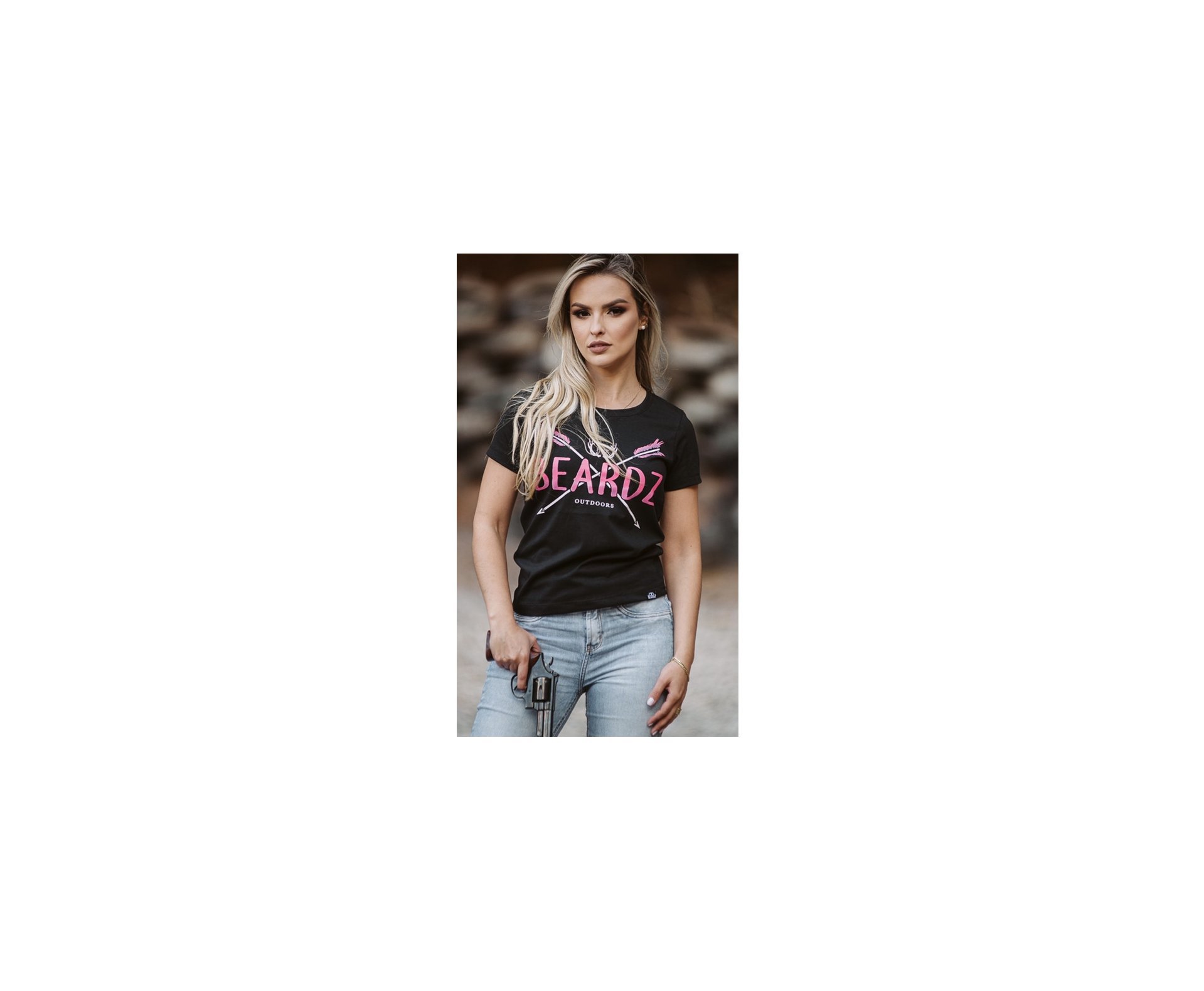 Camiseta Feminina Beardz Pink Arrow Ts13 - PP