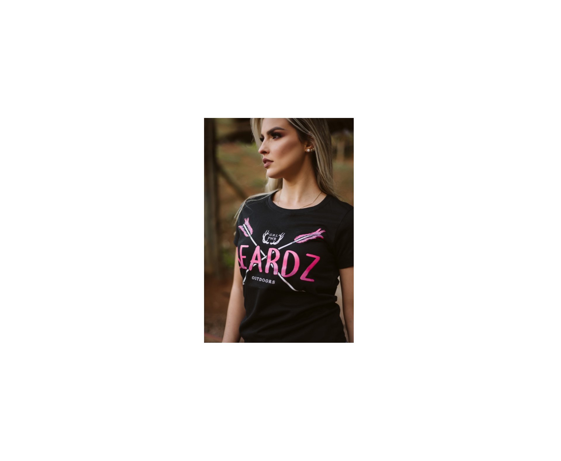 Camiseta Feminina Beardz Pink Arrow Ts13 - PP