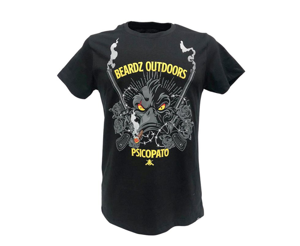 Camiseta Masculina Beardz Javali Psicopato Ts30 - P