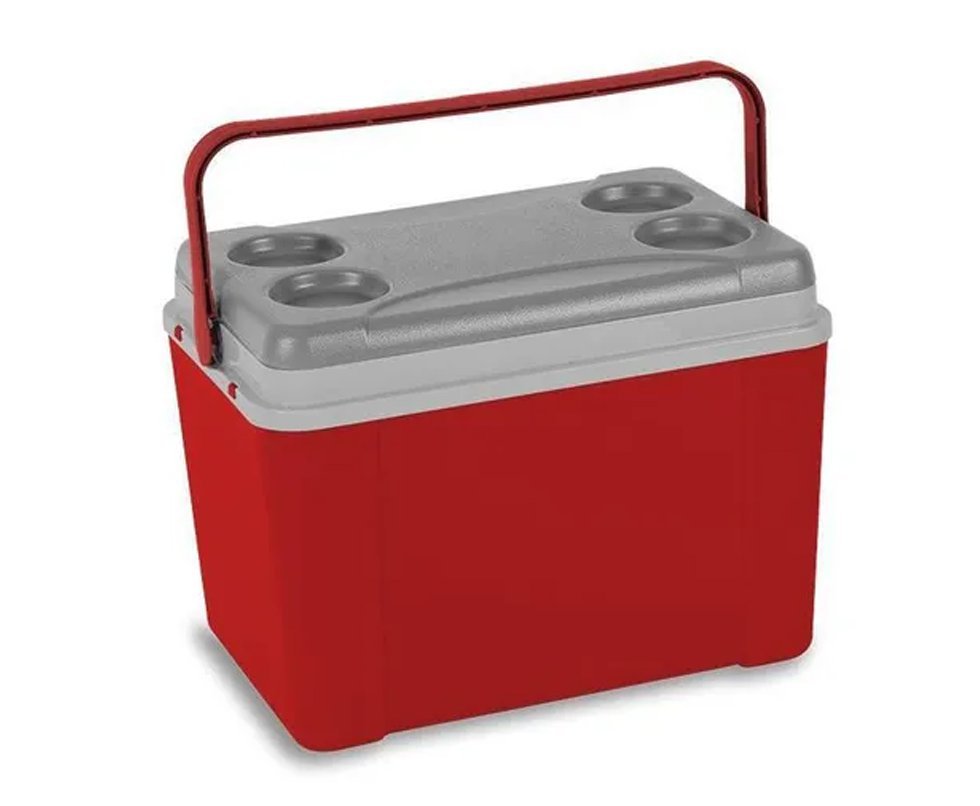 Caixa Térmica Lavita Tradicional 34l - Vermelha