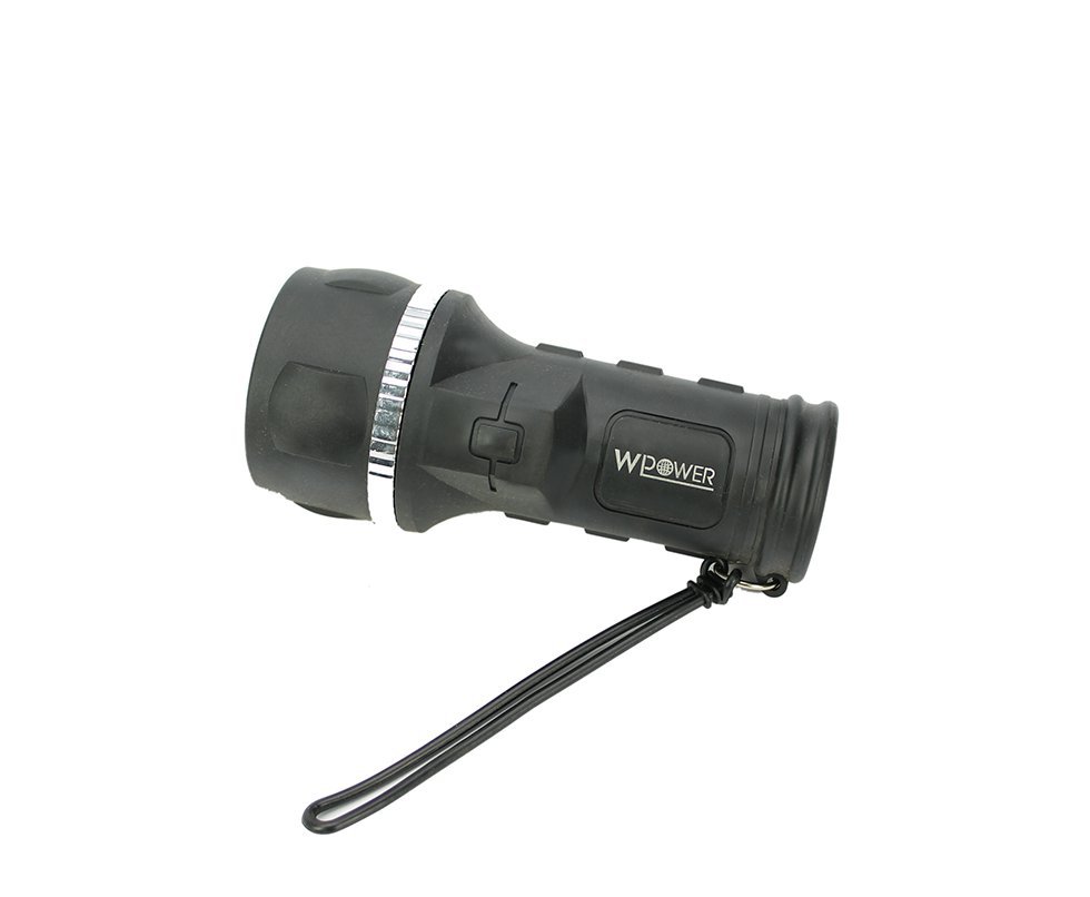 Lanterna 3 Led`s Wpower Preta 150 Lumens Pequena