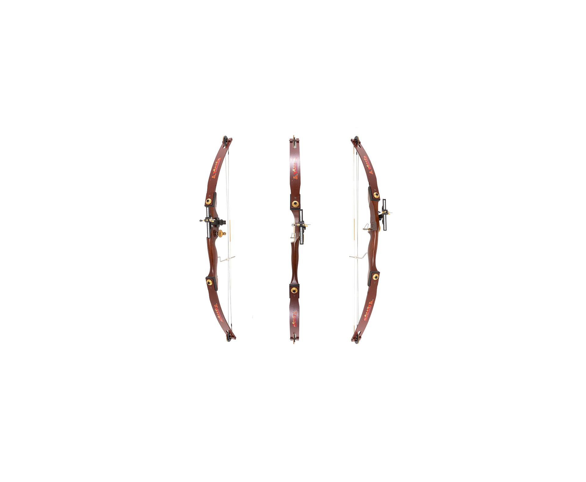 Arco Composto 36 Libras Riser Madeira Marrom (canhoto) Junxing