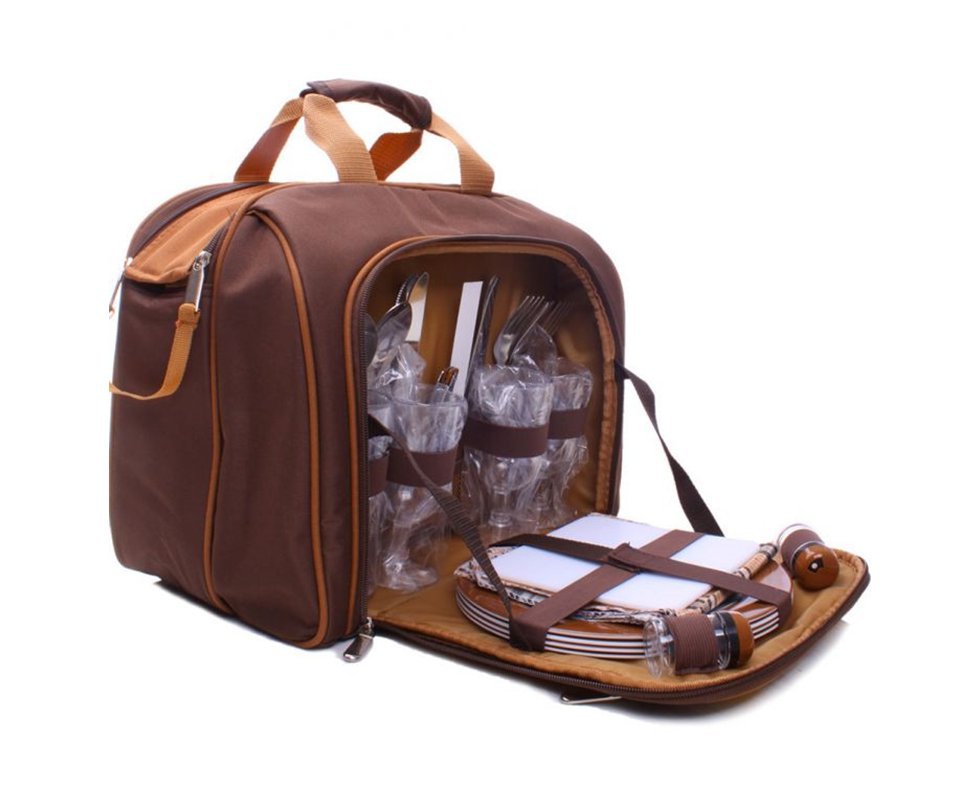 Bolsa Térmica Com Kit Picnic 4 Pessoas - Guepardo