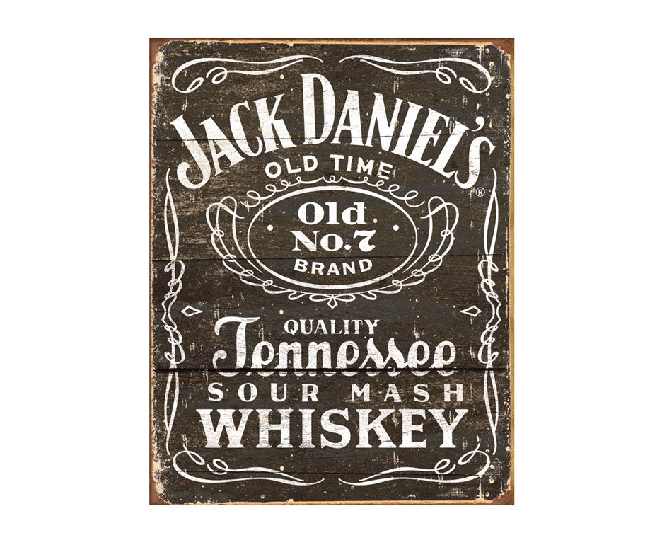 Placa Metálica Decorativa Jack Daniels - Rossi